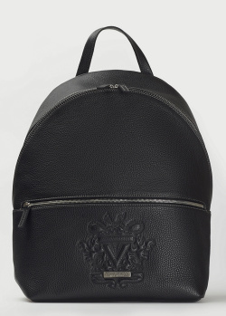 Шкіряний рюкзак Qvinto Corridoni з фірмовим тисненням, фото